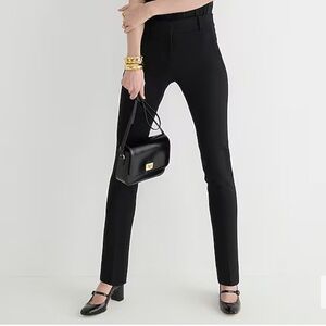 J. Crew Cameron Pant in Four Season Stretch, Black, Straight-legged